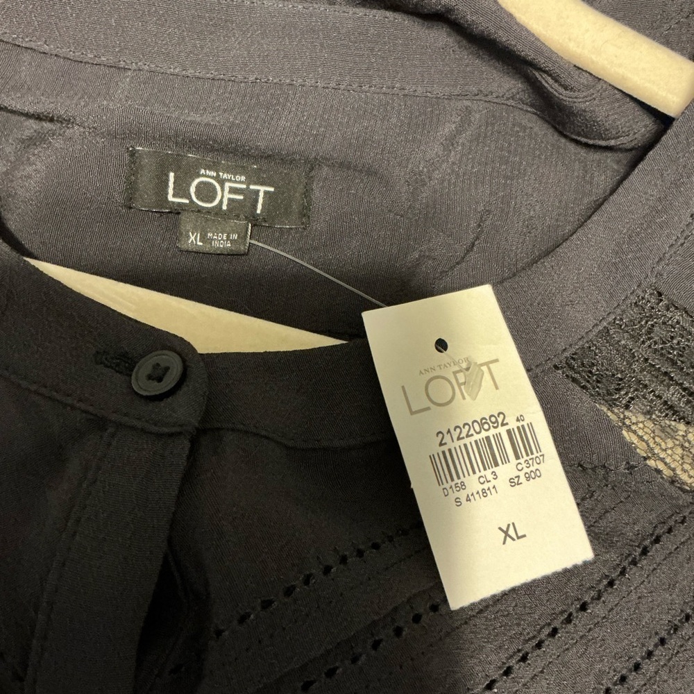 NWT Loft black jumpsuit short size XL - Picture 7 of 10